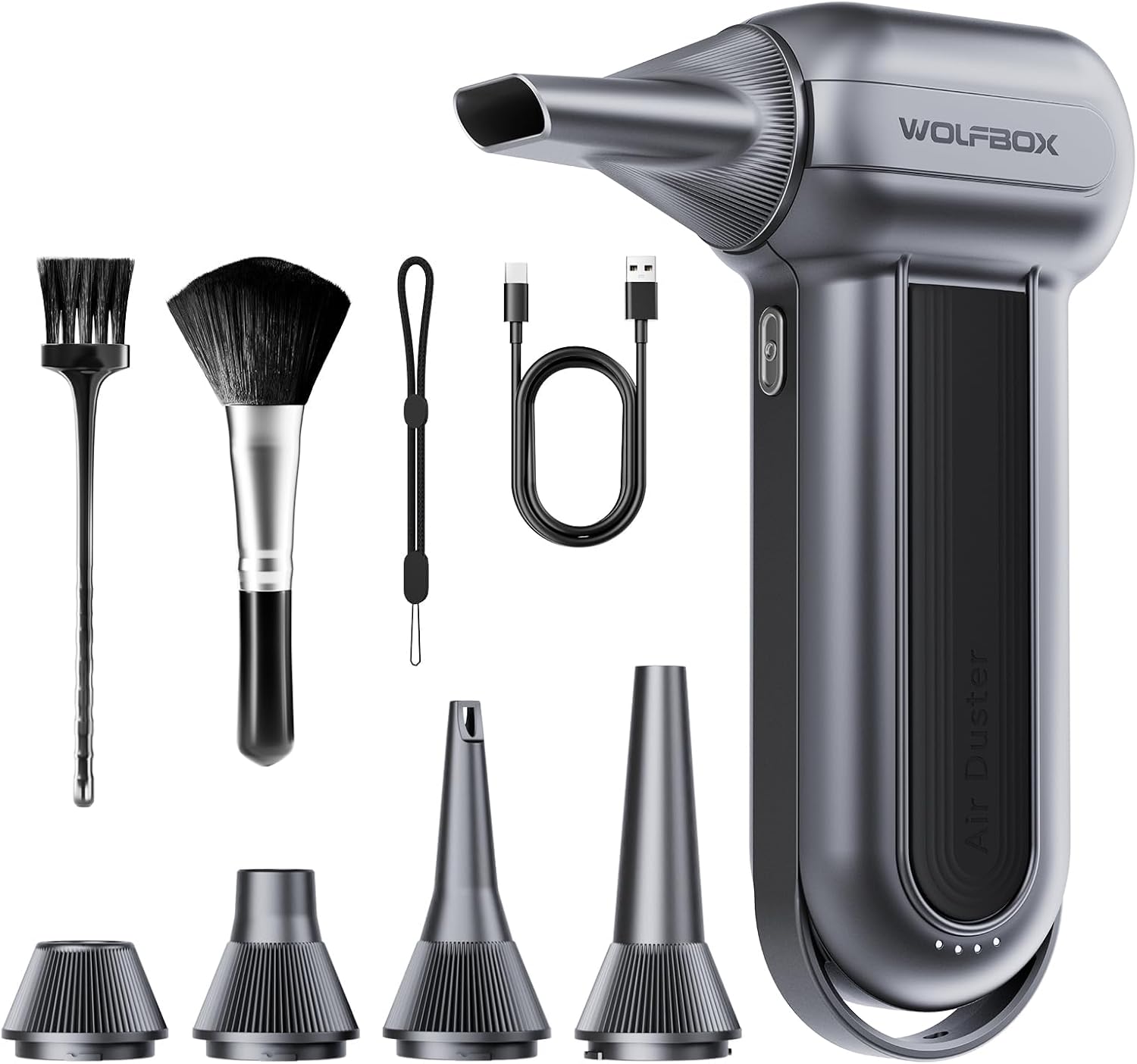 WOLFBOX MF100 Electric Air Duster with 3-Gear Adjustment