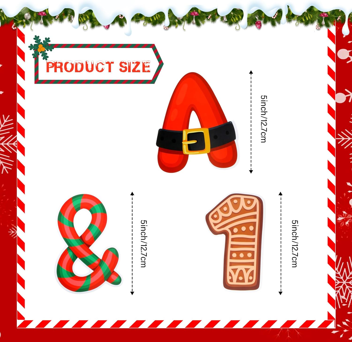 Tenare 134 Pcs Christmas Letter Bulletin Board Set