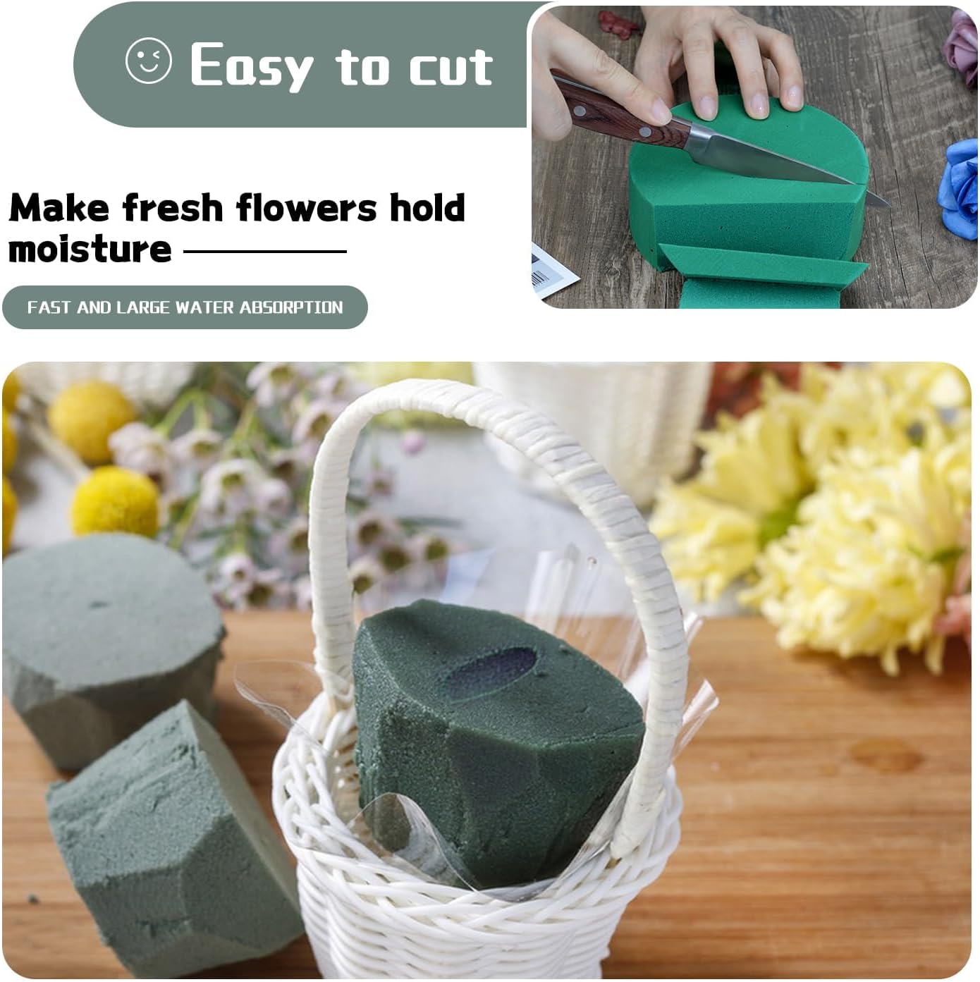 SupKing 8 Pcs Floral foam Blocks for Flower Arrangements