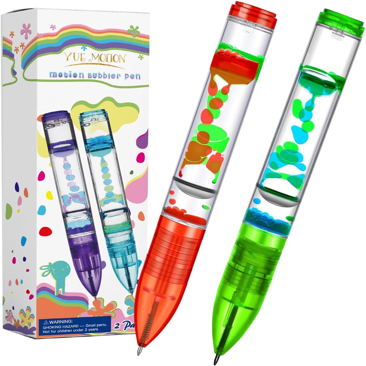 Yue Motion Liquid Fidget Pens 2 Pack