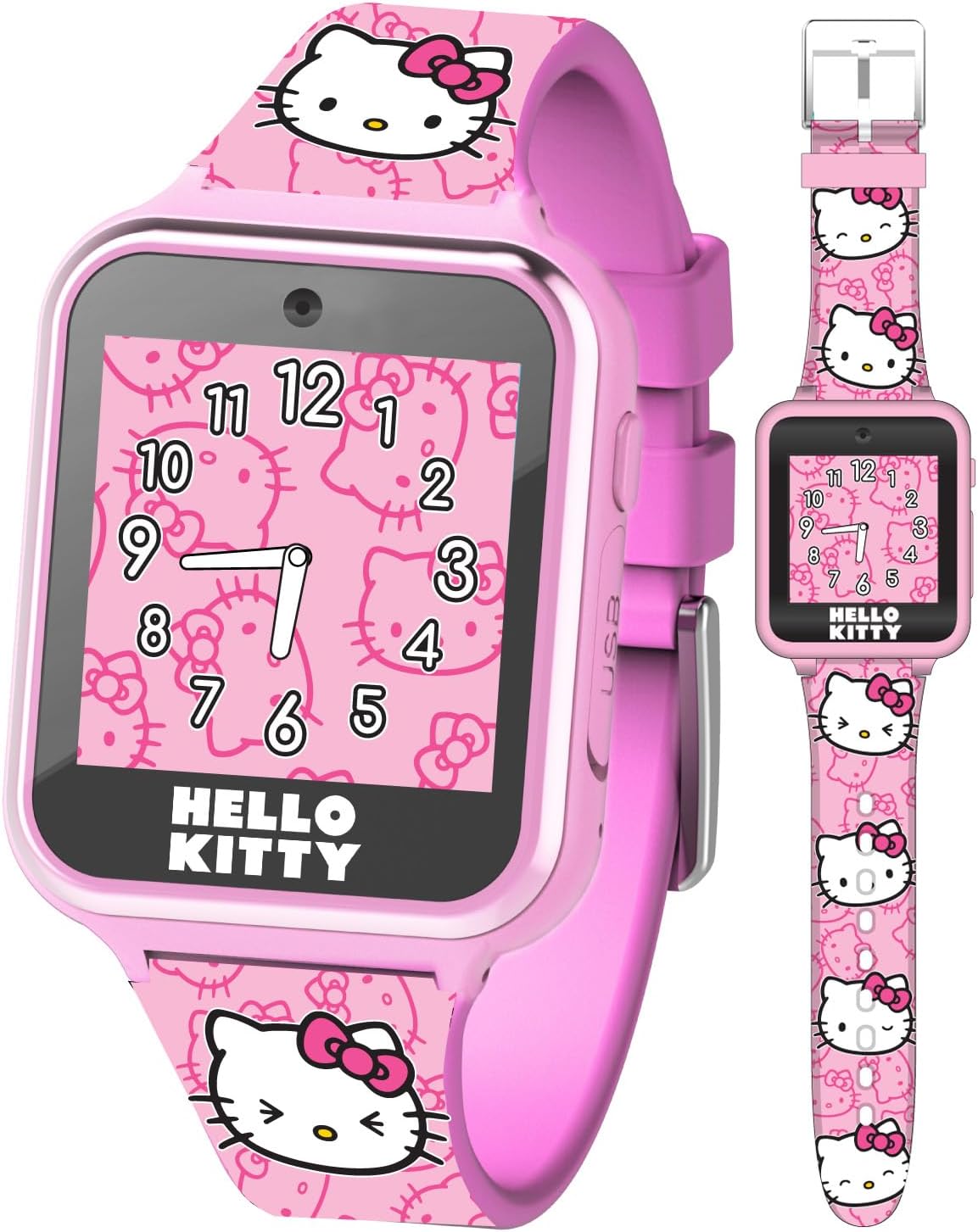 Accutime Hello Kitty Kids Smartwatch with Touchscreen and 10 Watch Faces