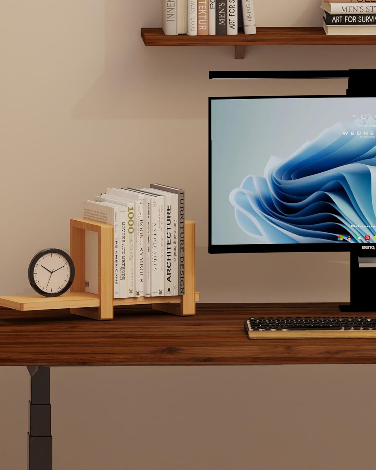 Adjustable Desktop Bookshelf - Yellow