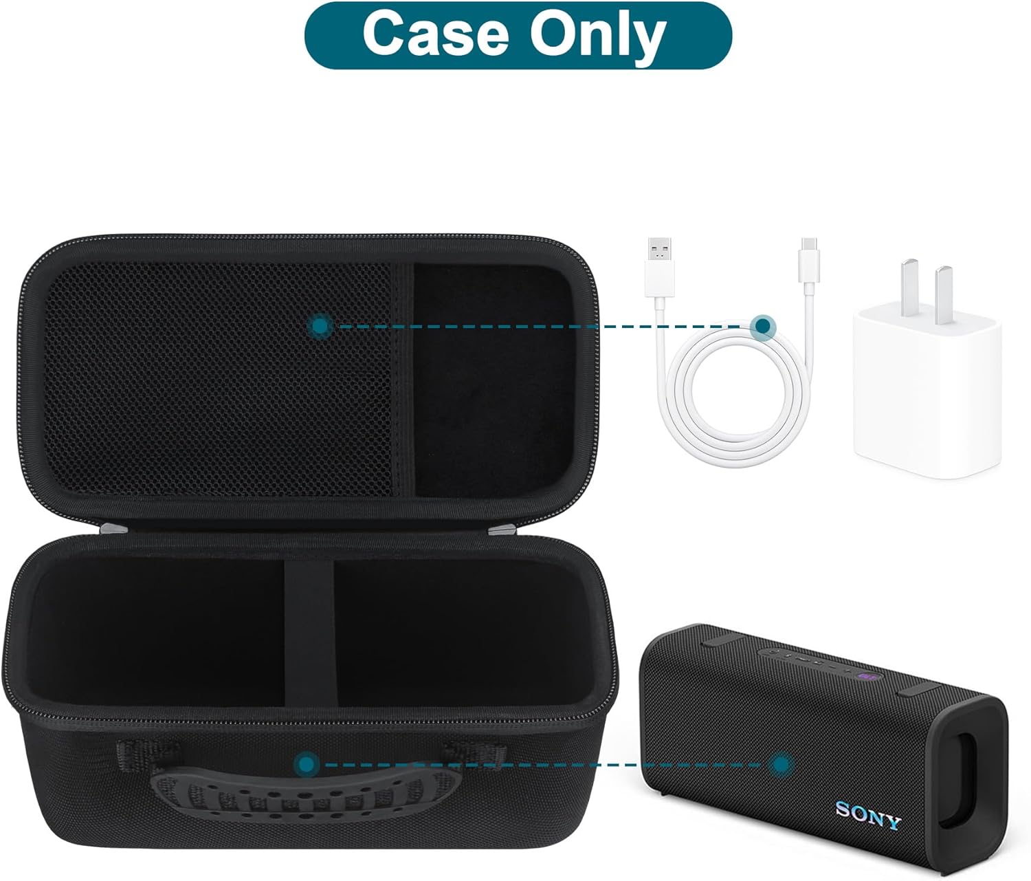 Canboc ULT Field 3 Speaker Carrying Case Black