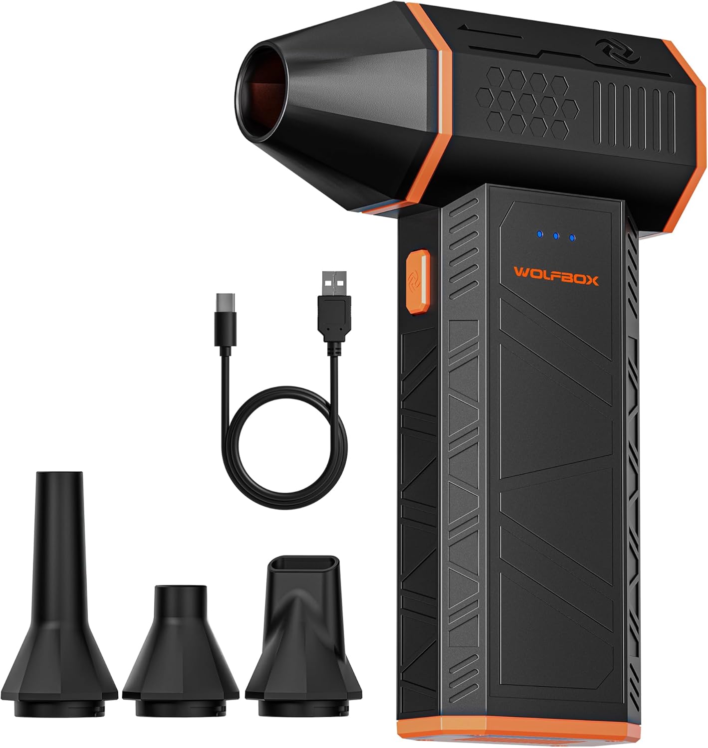 WOLFBOX MF50 Cordless Air Duster with 3-Gear Speed Control