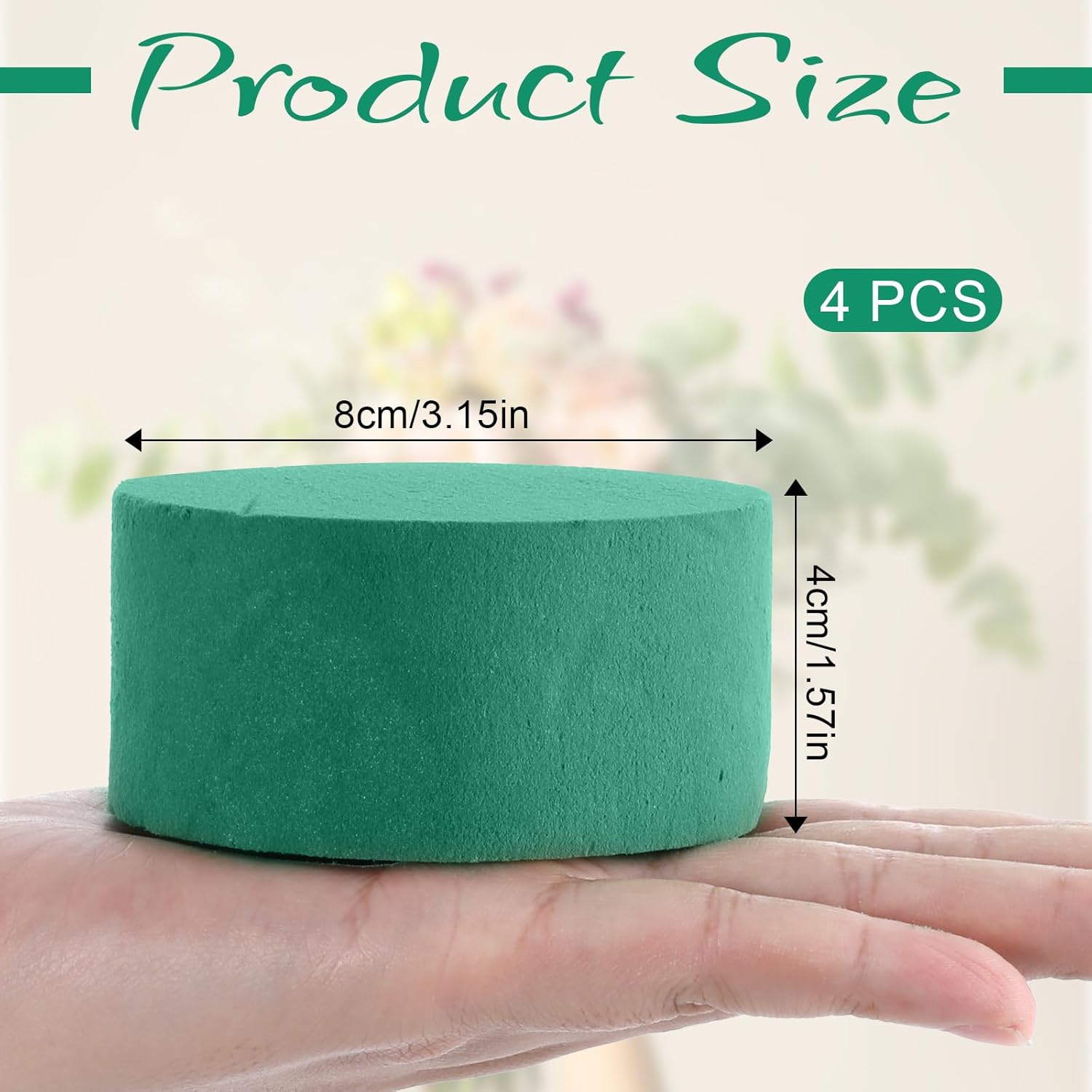 Giantree 4Pcs Floral Foam Blocks for Arrangements