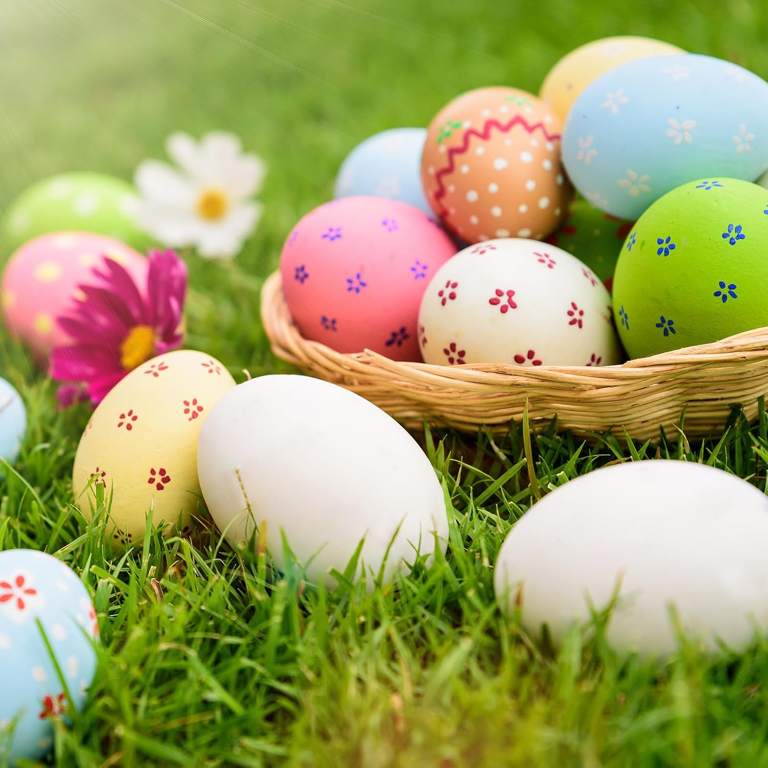 Gresorth 8 PCS Artificial Easter Eggs Decoration
