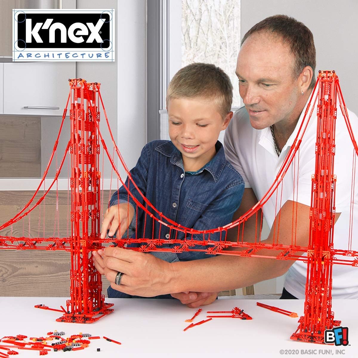 KNEX Golden Gate Bridge Architecture Building Set - 1536 Pieces