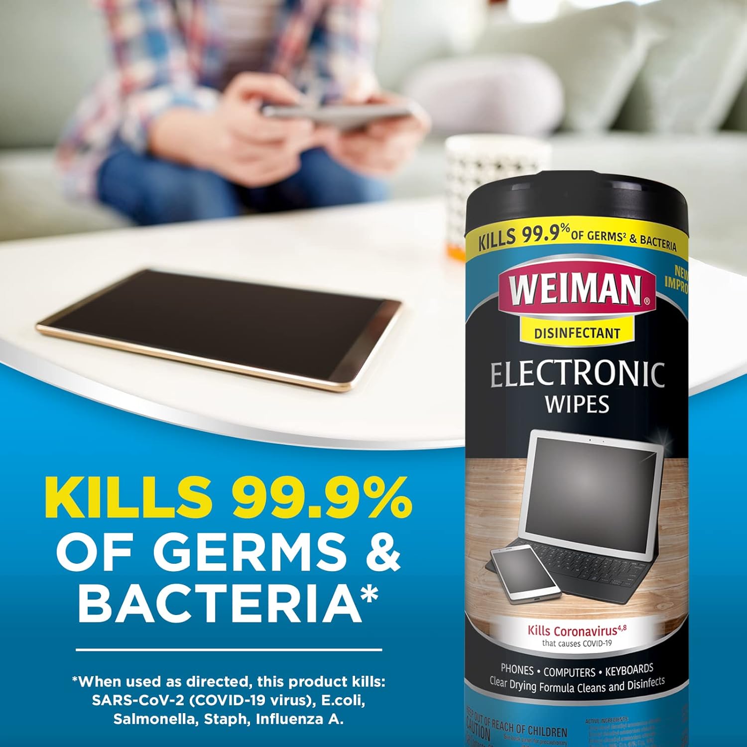 Weiman Disinfecting Electronic Wipes 30 Count