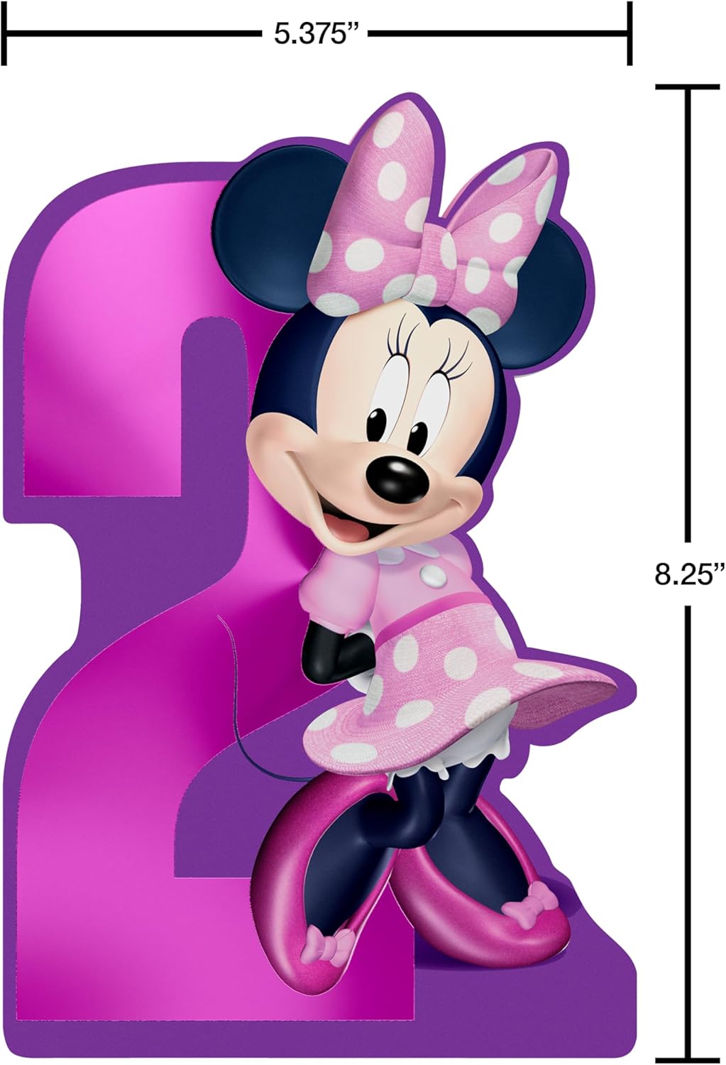 American Greetings 2nd Birthday Card for Girl Minnie Mouse