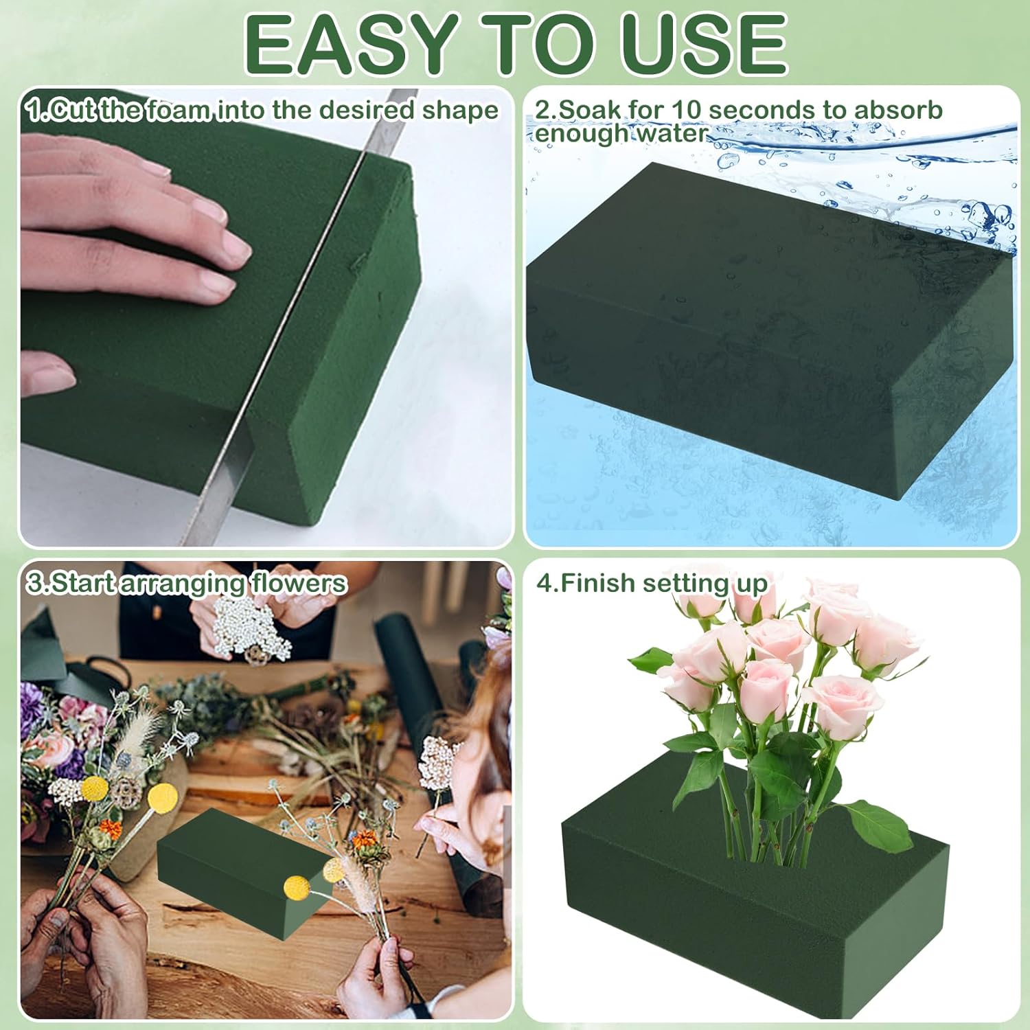 CANIPHA 30PCS Floral Foam Blocks for Flower Arrangements