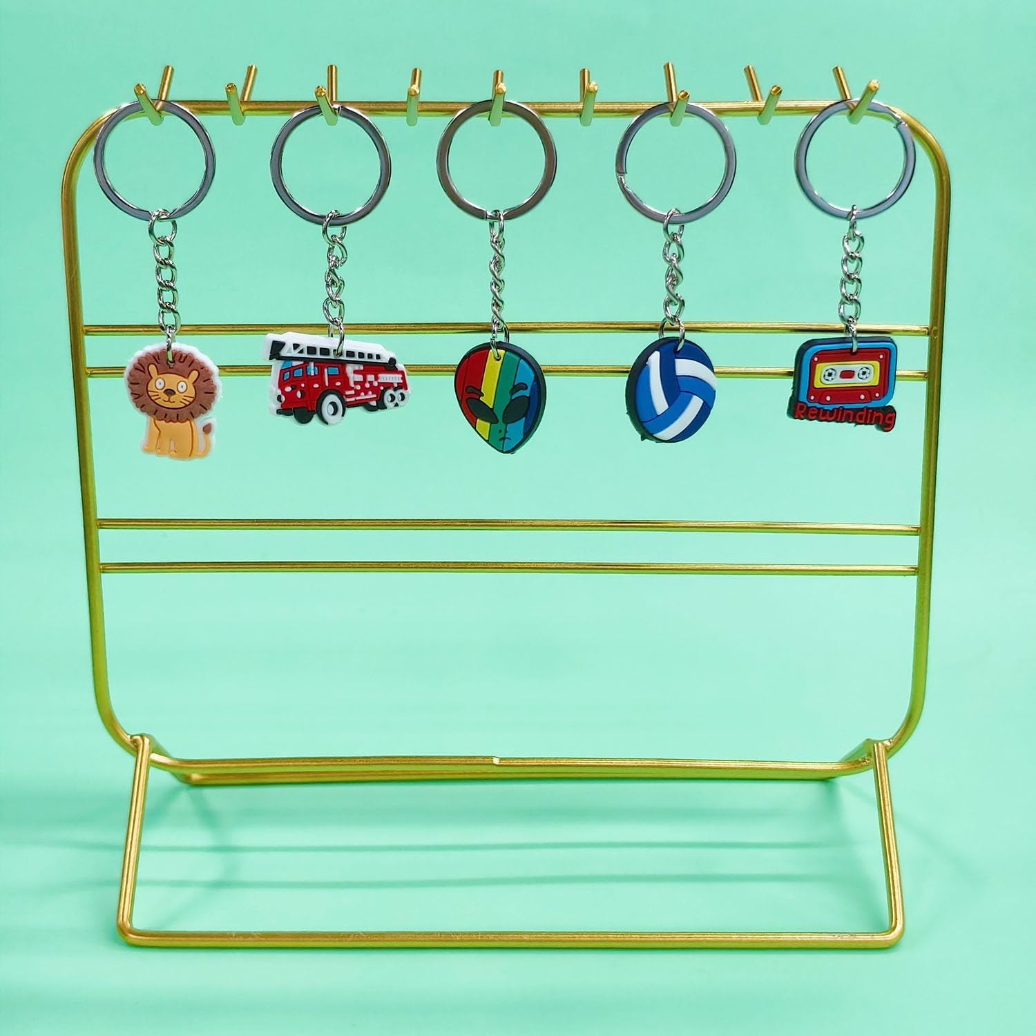30 50 100 200pcs Mixed Cute Keychains for Classroom Incentives