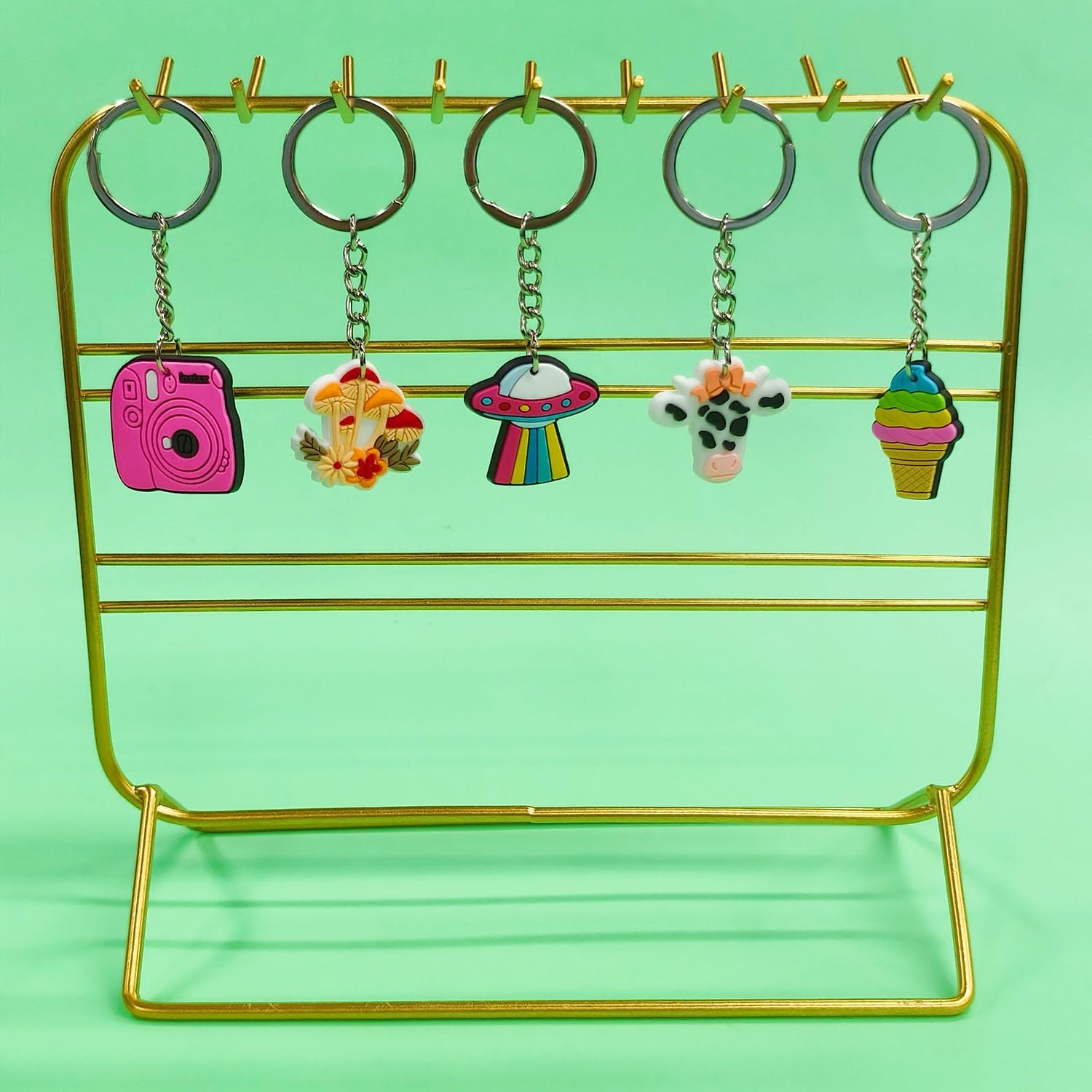 30 50 100 200pcs Mixed Cute Keychains for Classroom Incentives
