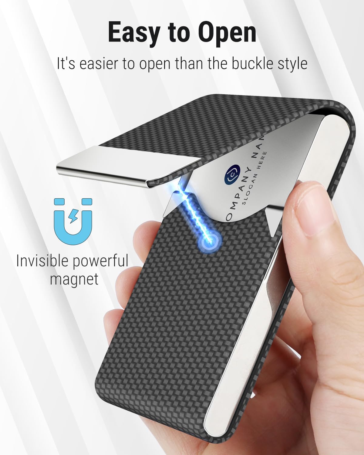 MaxGear Business Card Holder Black Carbon
