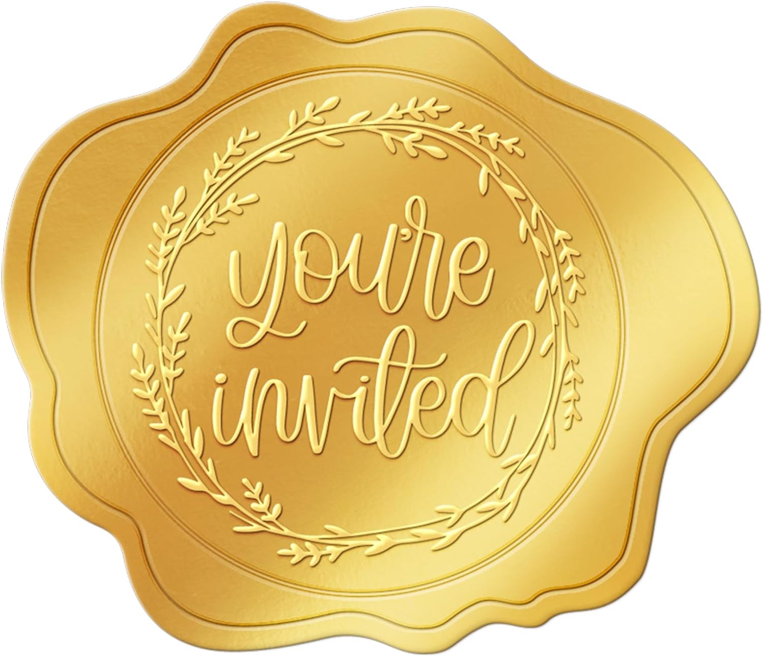 300 Pcs Gold Envelope Seal Stickers Youre Invited