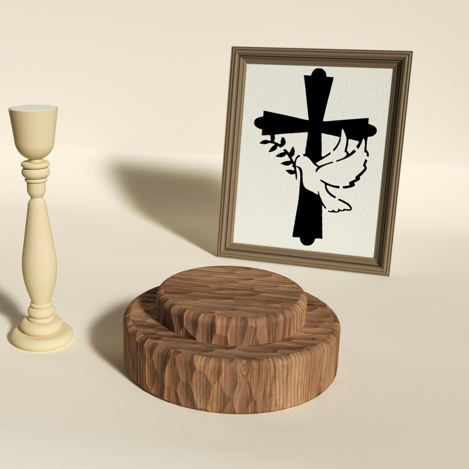 16 Piece Christian Stencils for Painting - Reusable Bible Verse Cross Faith Stencils Set