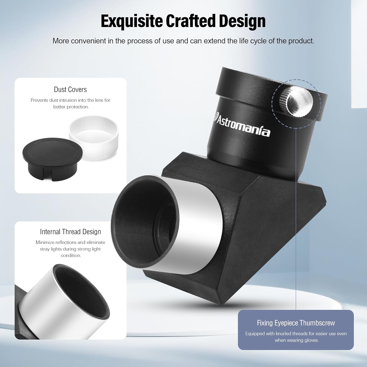 Astromania 125 Inch Telescope Diagonal with Amici Prism