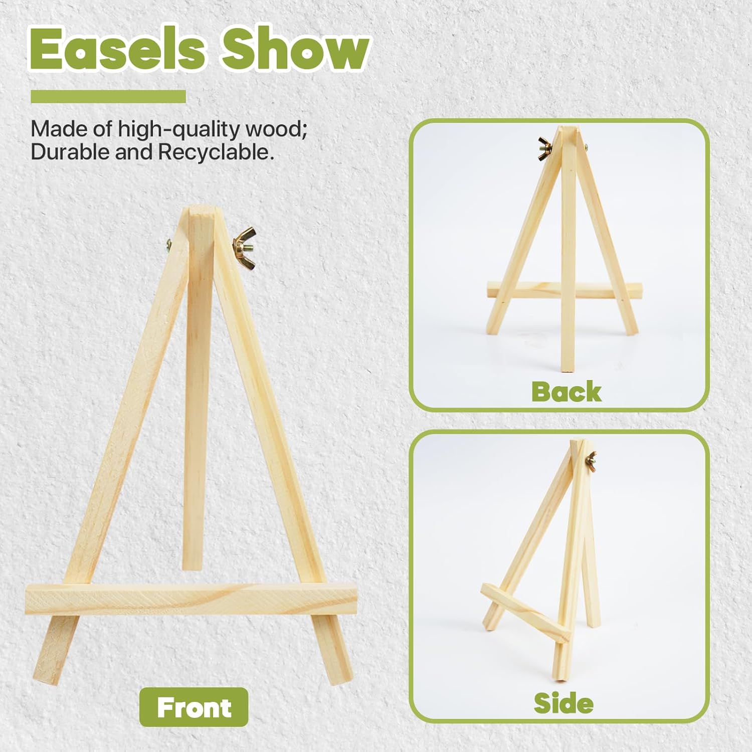 CONDA 12 Pack 9 Inch Tabletop Easels Set