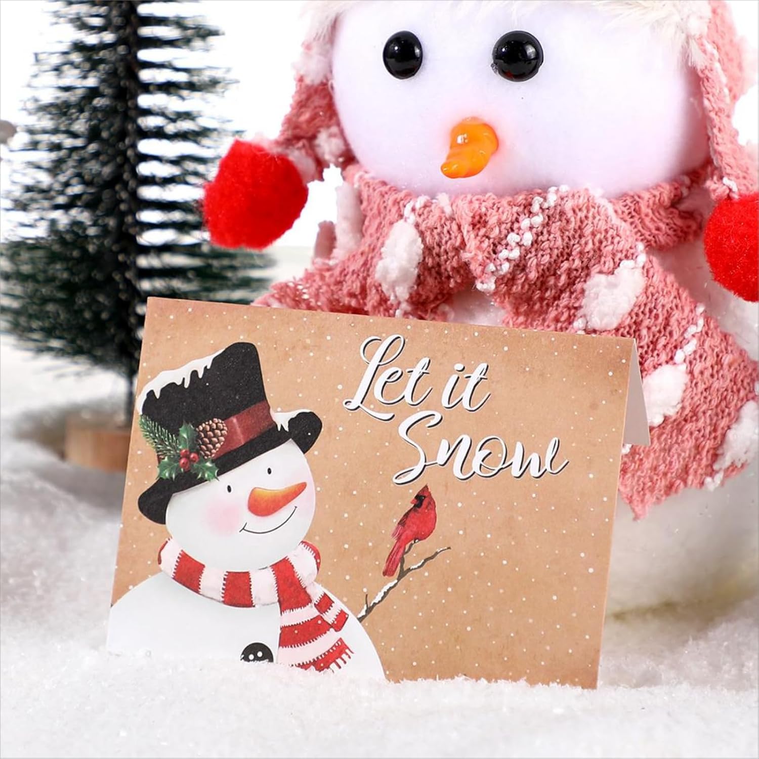Zhanmai 48 Pcs Retro Christmas Envelopes Gift Card Holders