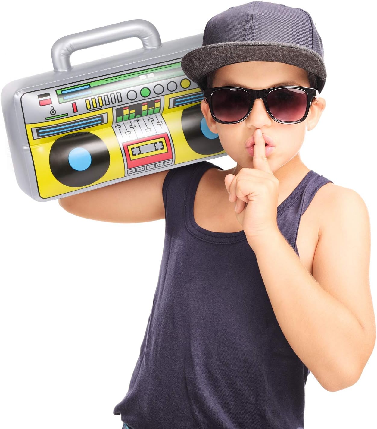 6 pcs Inflatable Boombox 80s 90s Party Decor