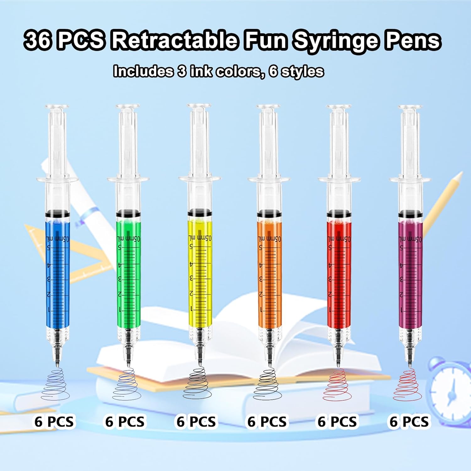 36 PCS Syringe Pens for Nurses and Kids