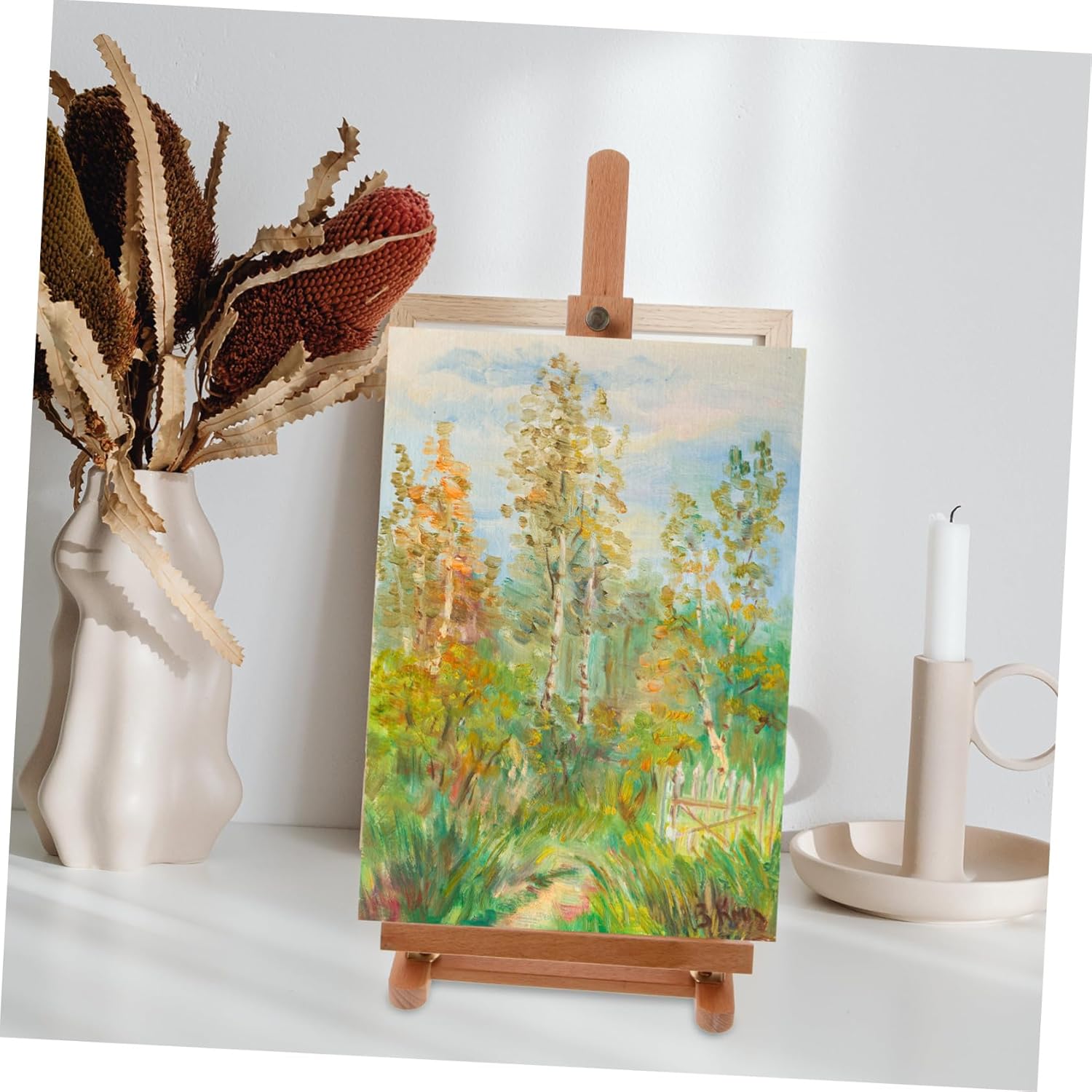 SMASOLO Indoor Wood Easel Stand for Painting and Drawing