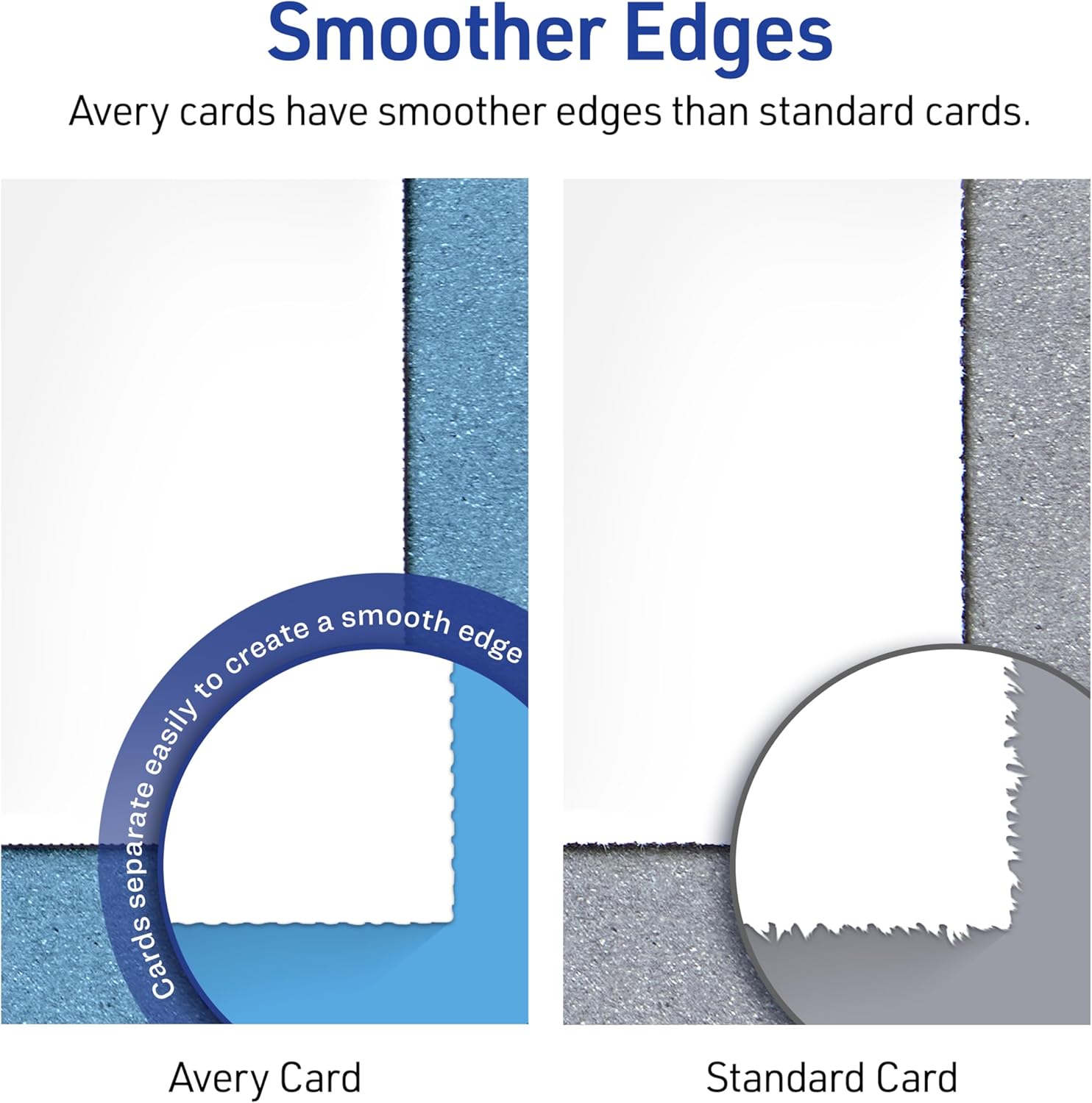 Avery Tent Cards 35 x 11 White Embossed Border 50 Blank