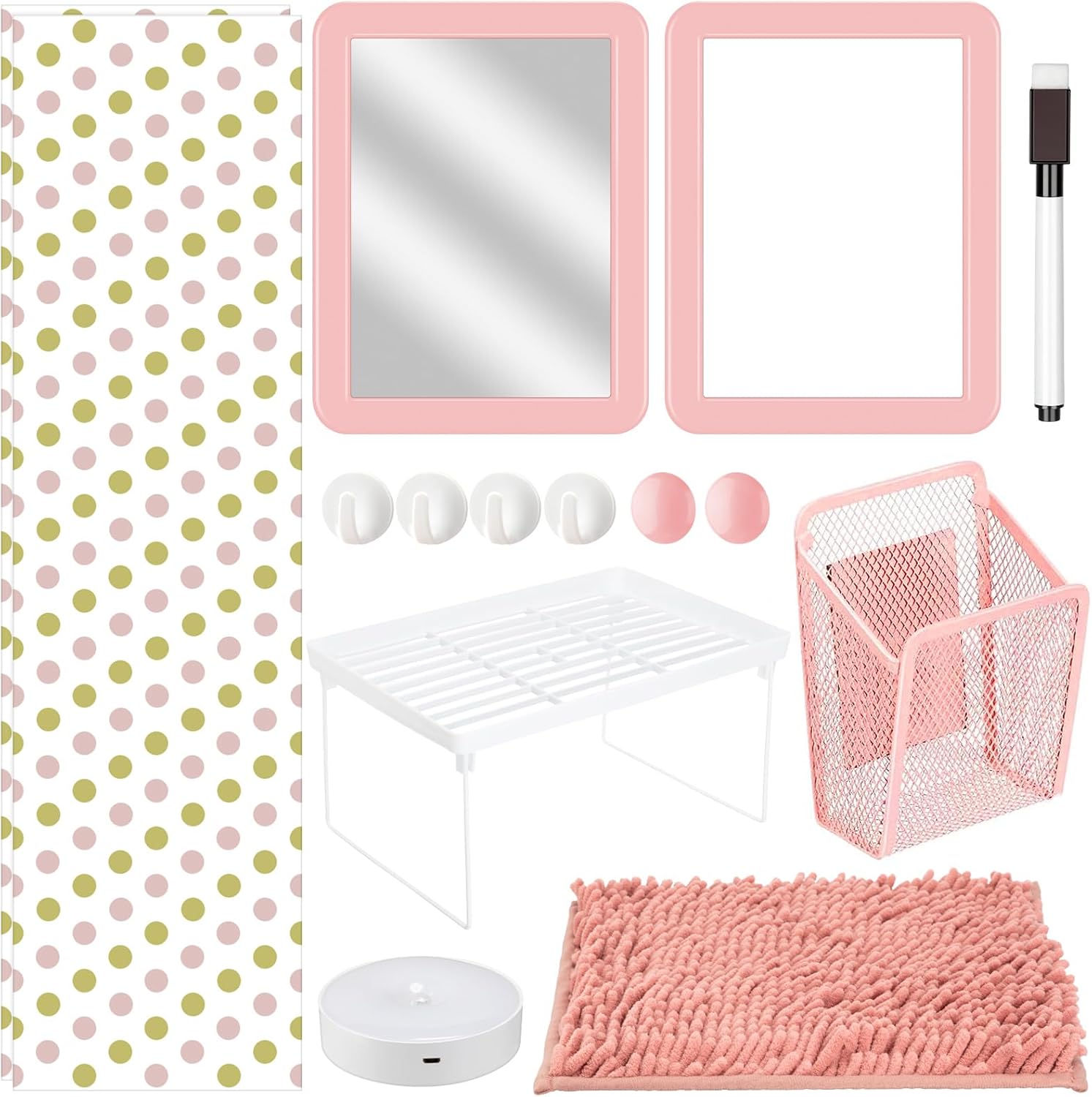 Chuangdi 17 Pcs Locker Organizer and Decorating Kit