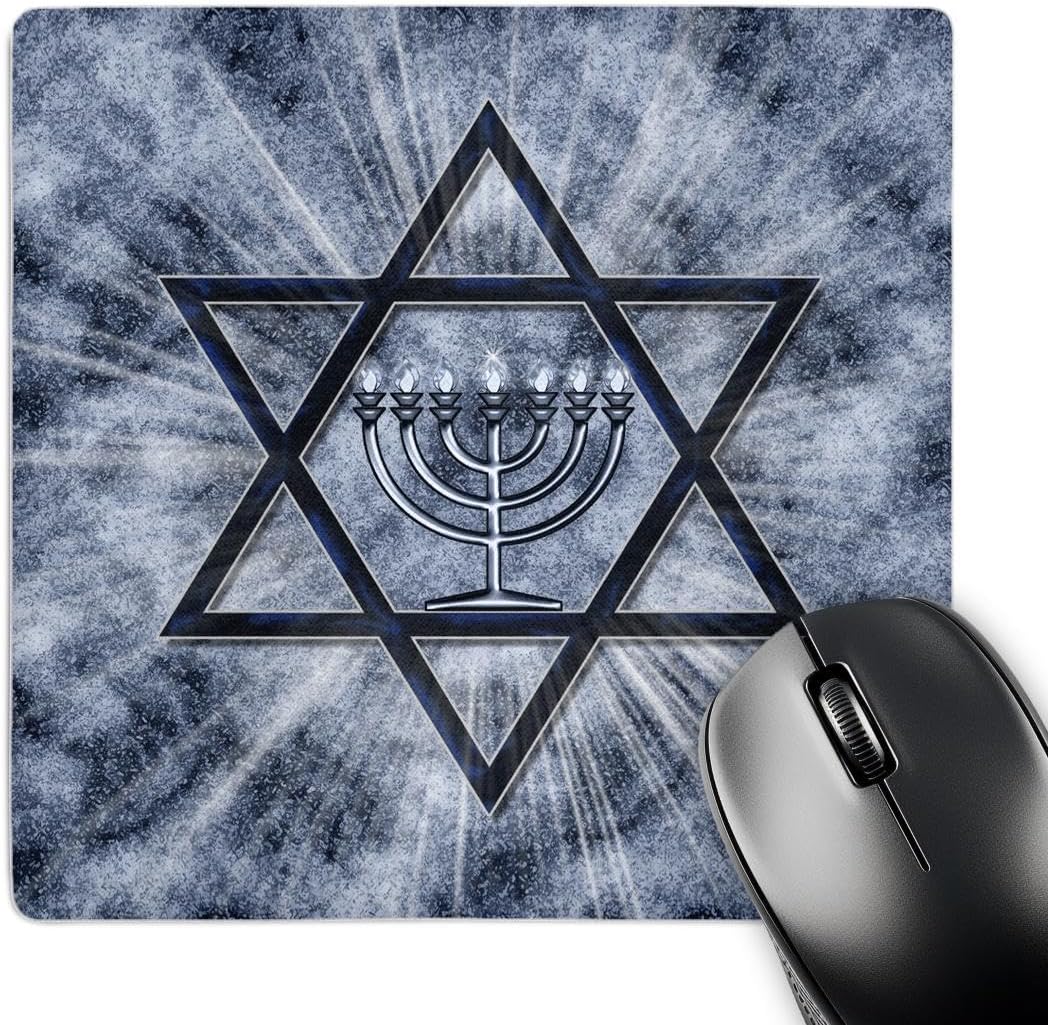 3dRose Hanukkah Mouse Pad with Star of David