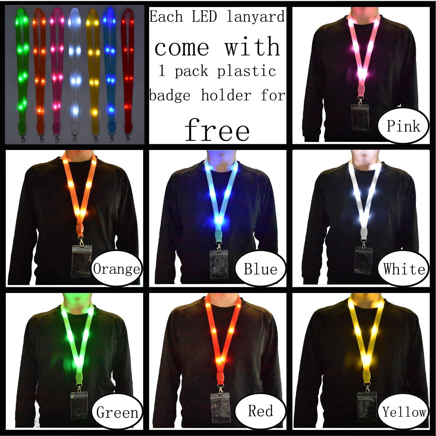 LED Flashing Cruise Lanyard with Keychain Holder