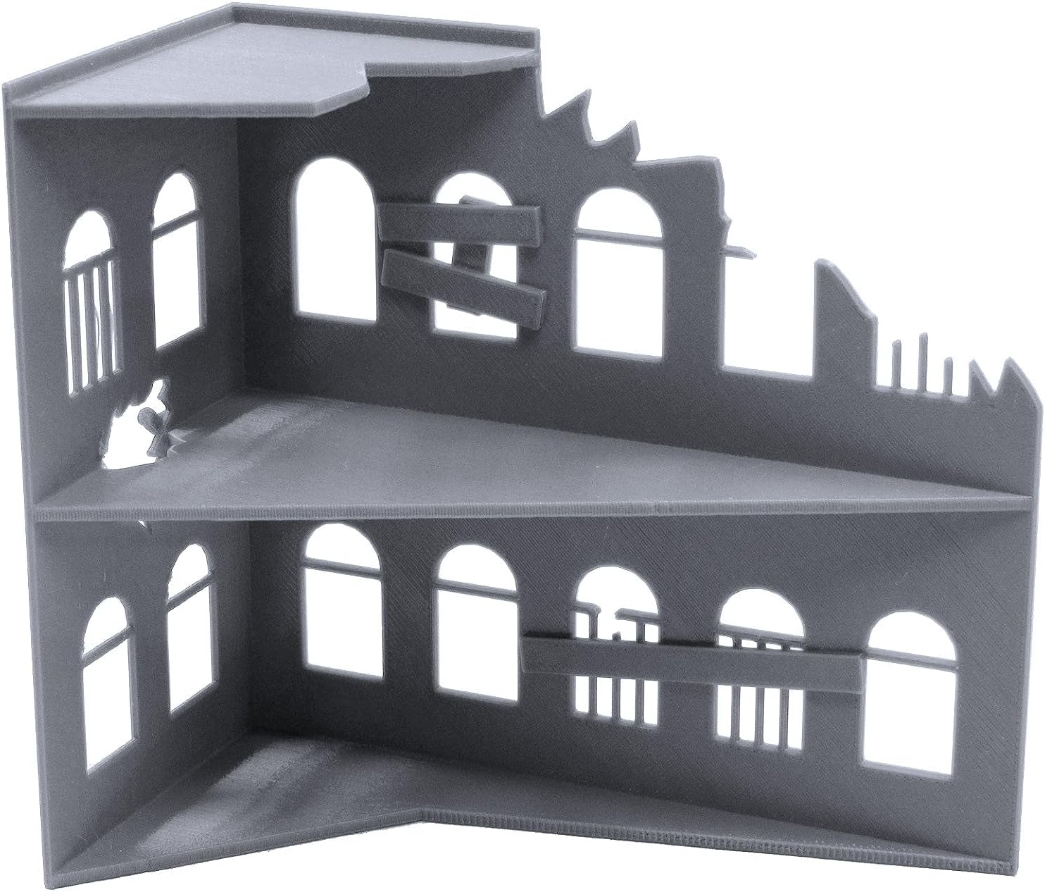 EnderToys Ruined Building Terrain Scenery for 28mm Miniatures