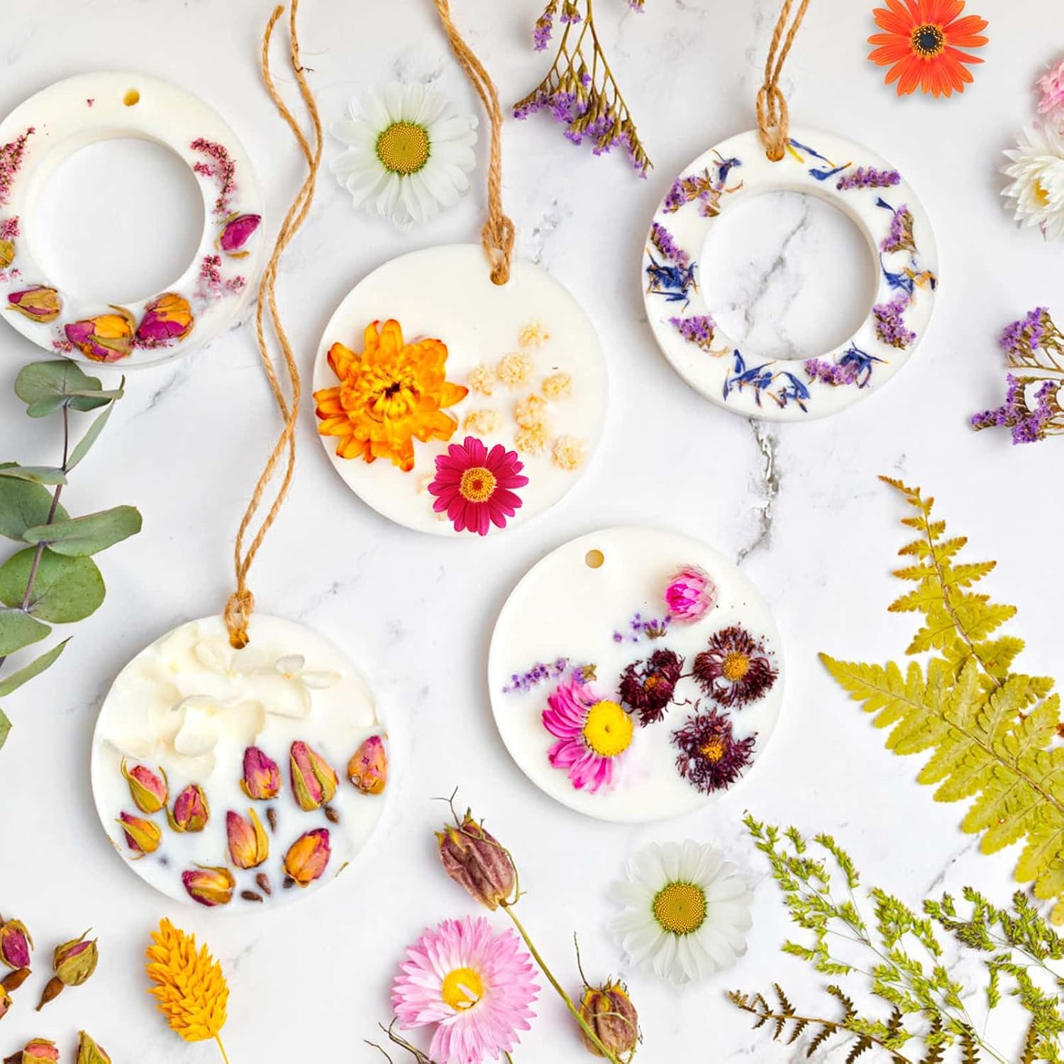 160 Pcs Dried Flowers Pressed Real Flowers for Resin Crafts