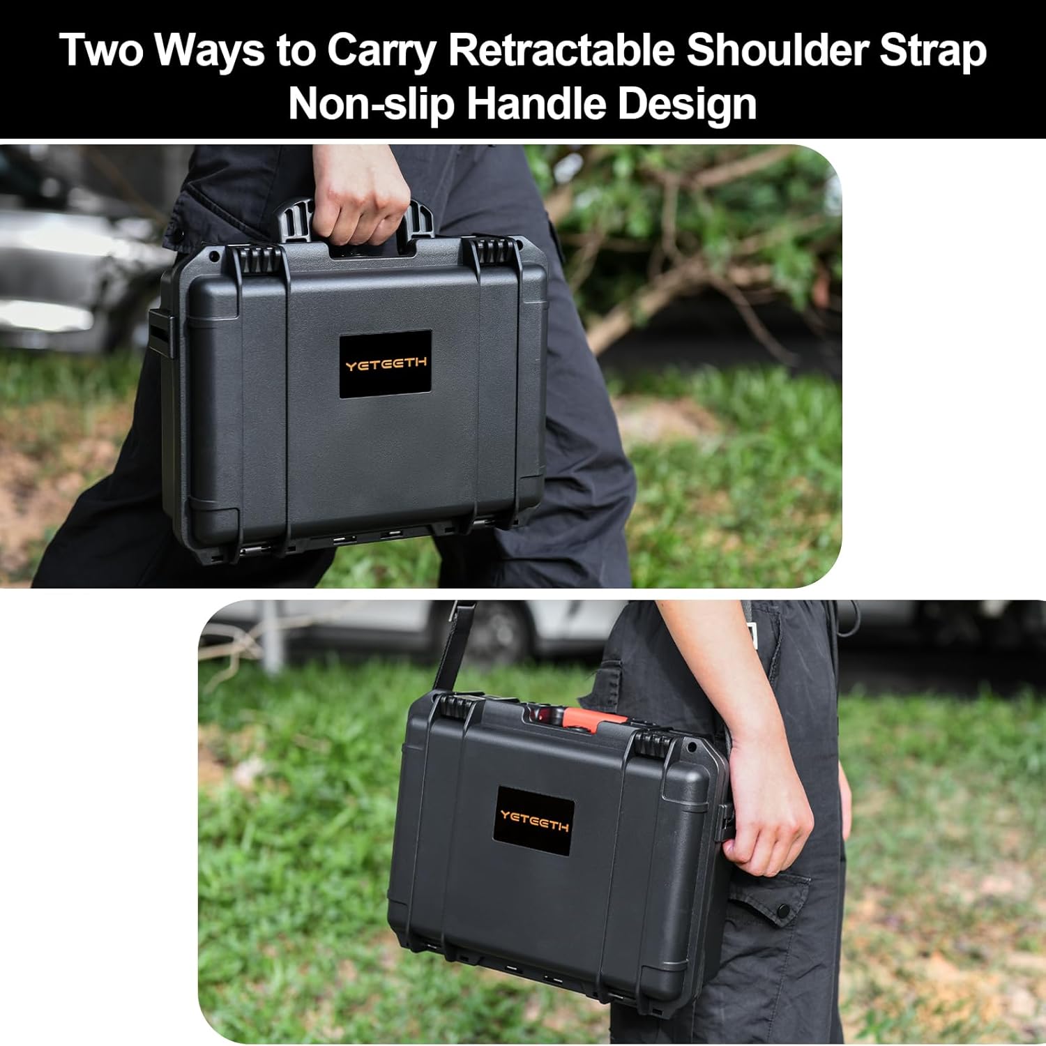 YETEETH Waterproof Hard Shell GoPro Case Organizer