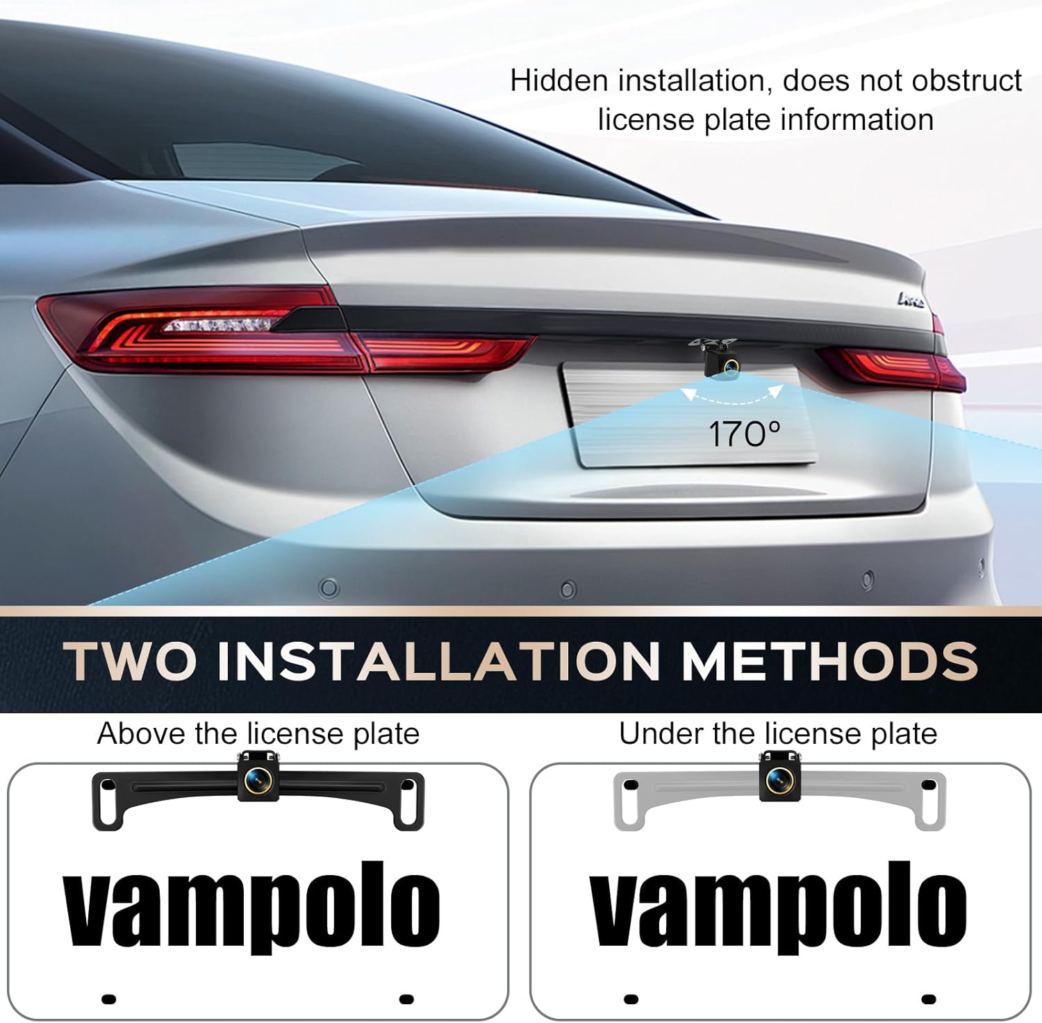 Vampolo AHD 1080P Backup Camera for Car