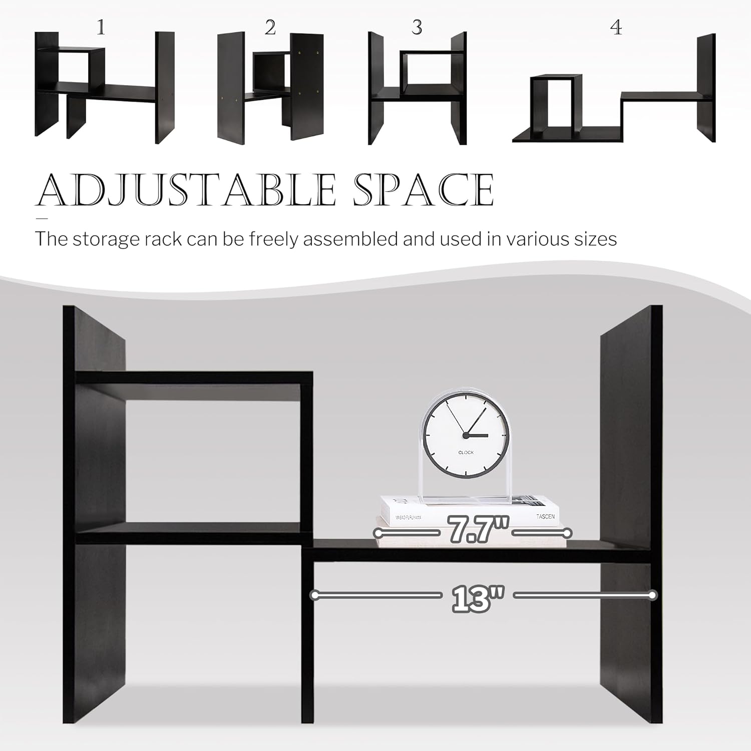 Jerry Maggie Adjustable Desktop Storage Shelf