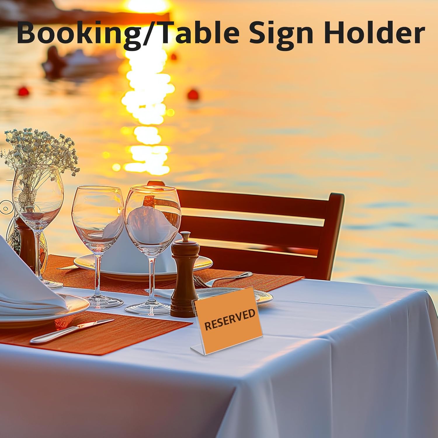 30PCS Mini Acrylic Sign Holder 35x2 Display Stand