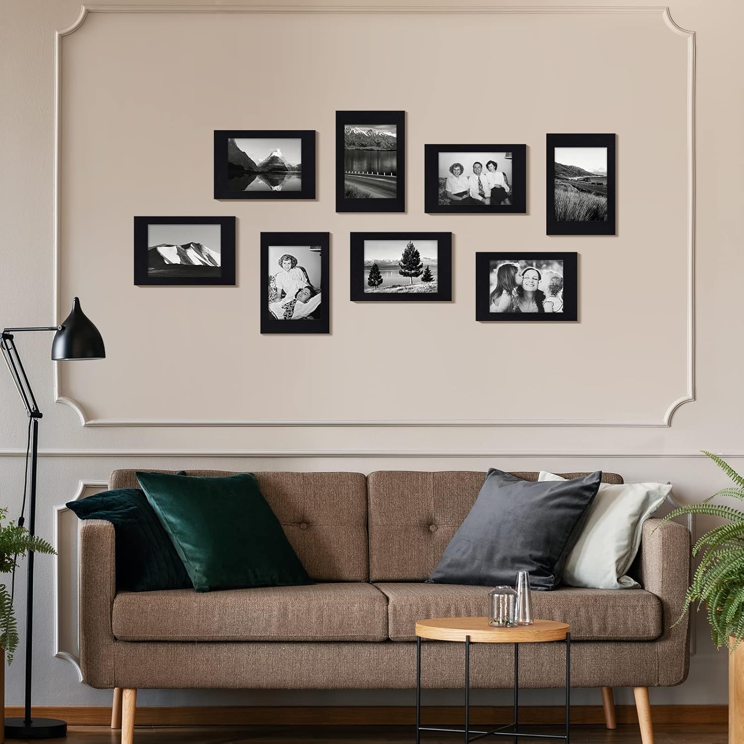 Juexica 100 Piece 4x6 Standing Photo Frames with Easel Stand Black