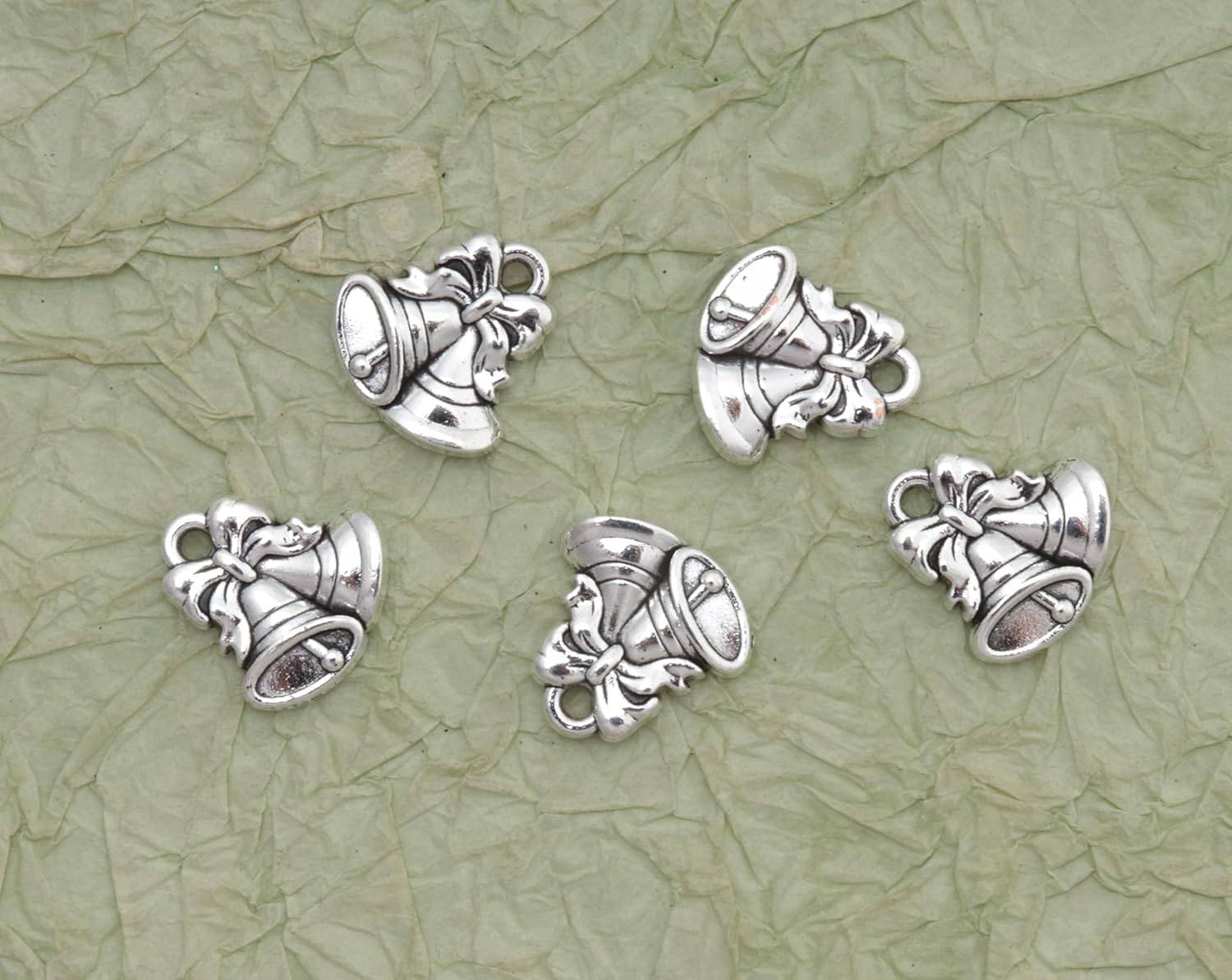 30 Pcs Jingle Bell Charms for Jewelry Making