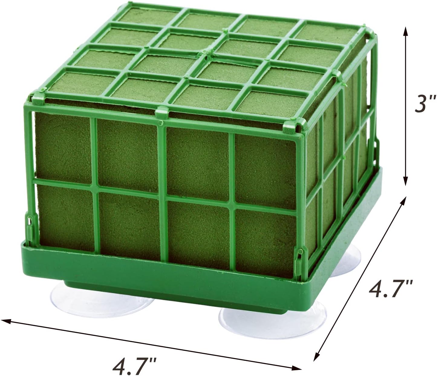 Lyellfe 8 Pack Square Floral Foam Cage with Suction Cup