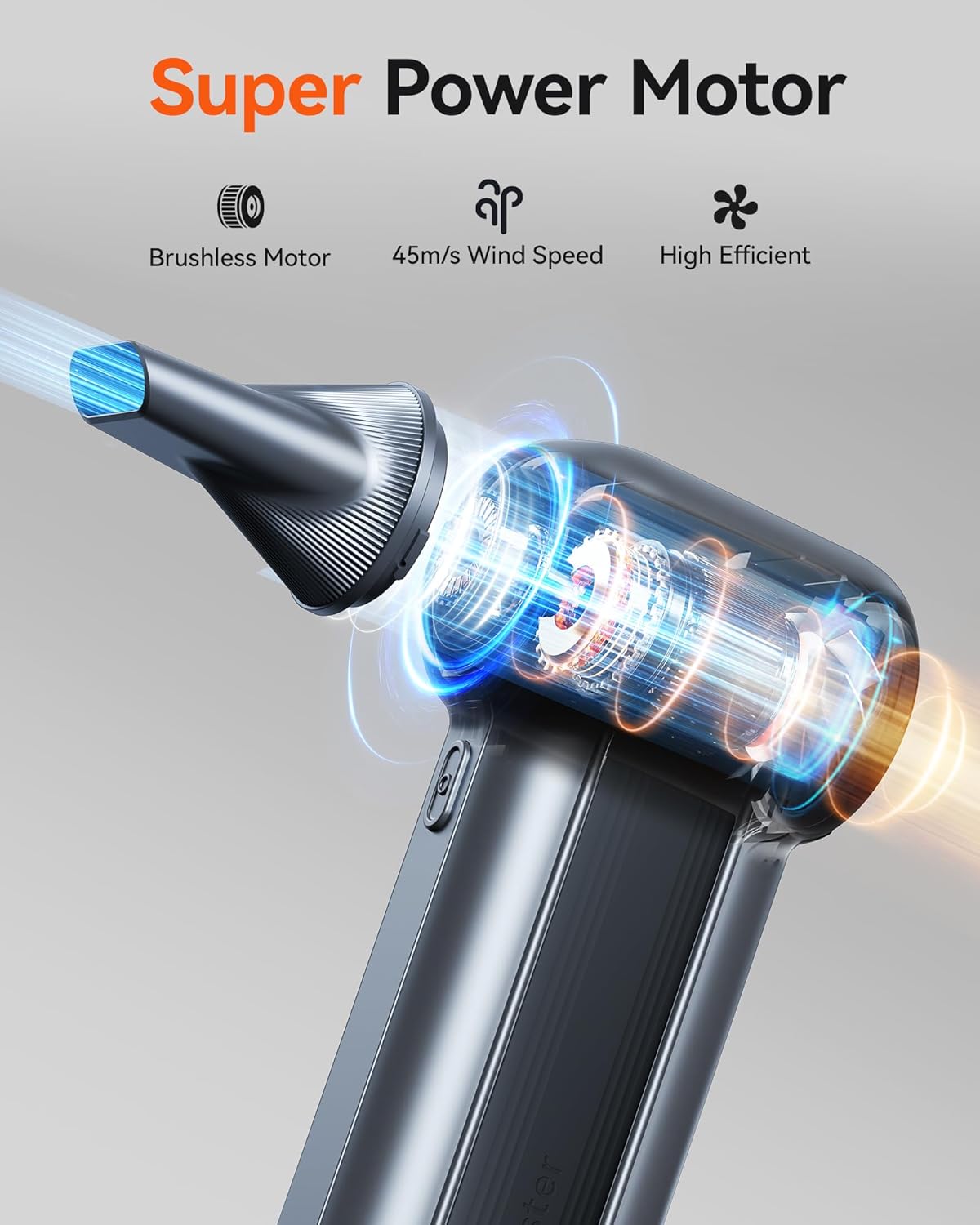 WOLFBOX MF100 Electric Air Duster with 3-Gear Adjustment