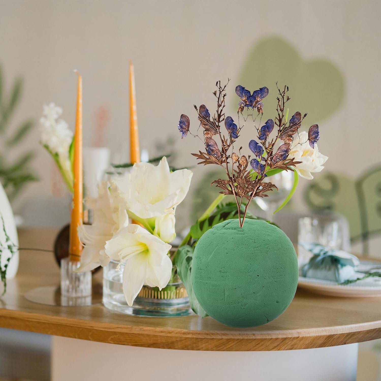 NOLITOY 2Pcs Floral Foam Spheres 472 Inch