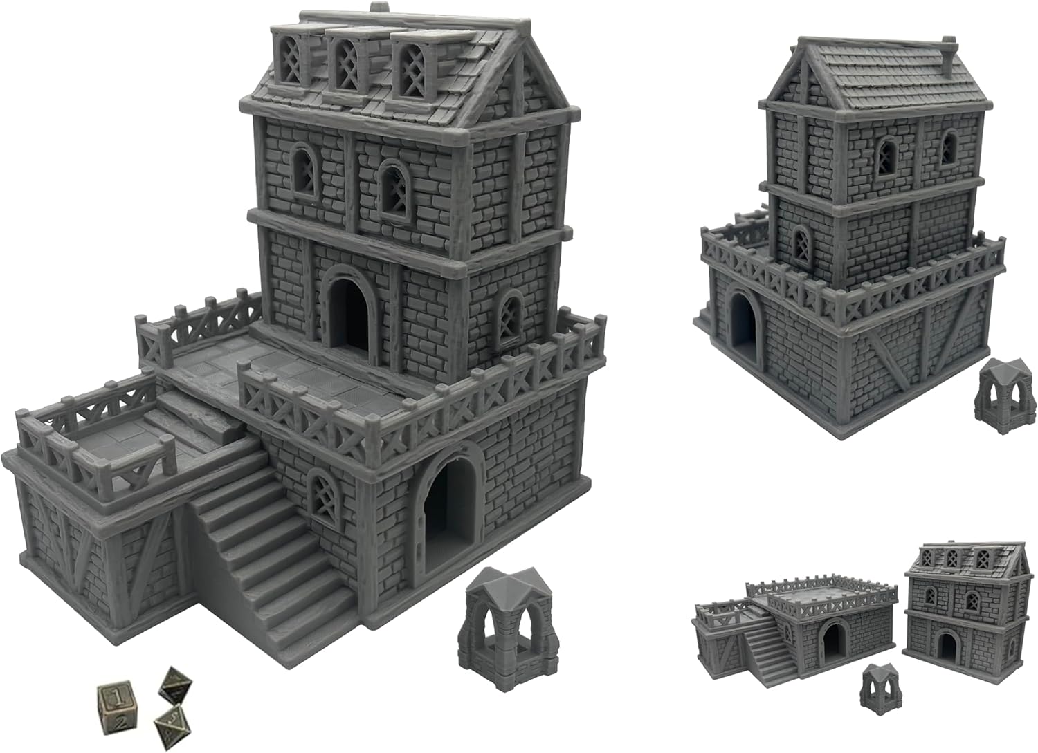 Hautico Medieval Terrain Set for 18mm Miniatures Wargames