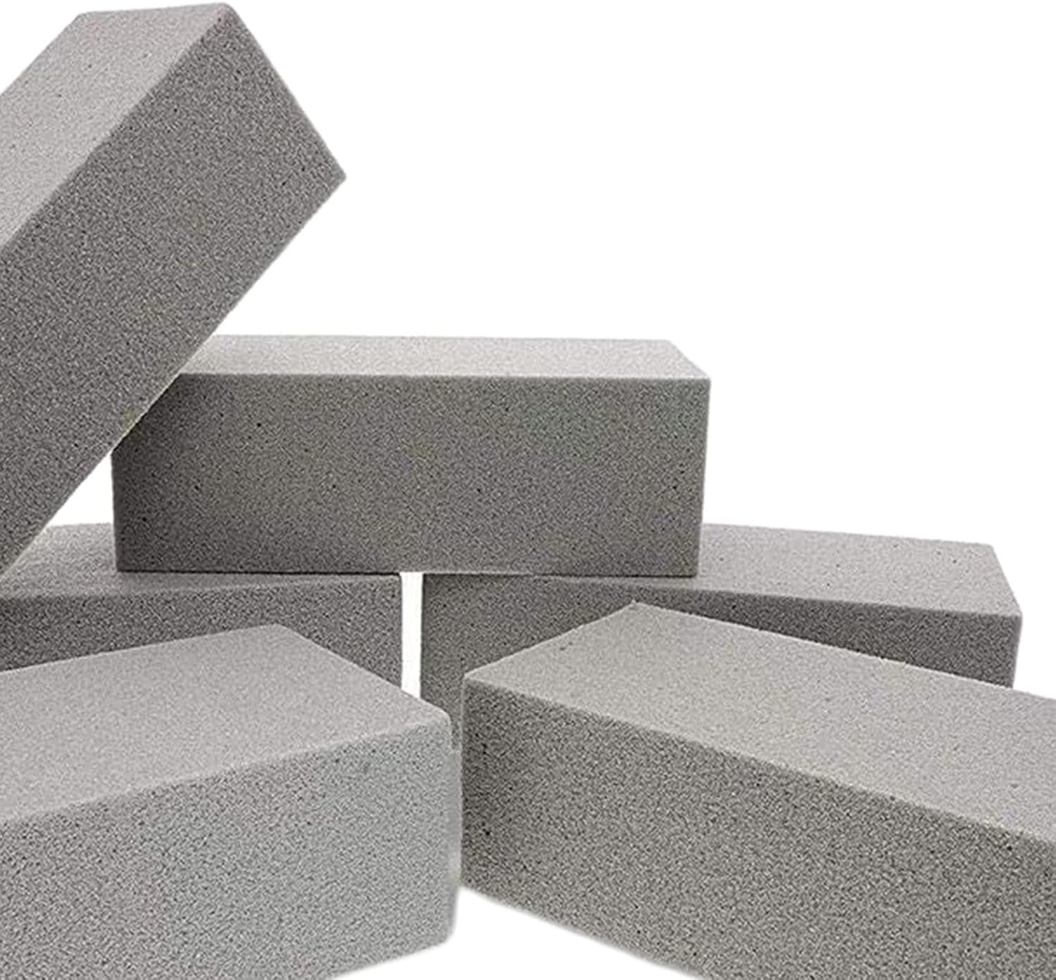 6pcs Dry Floral Foam Bricks for Arrangements and Displays Gray