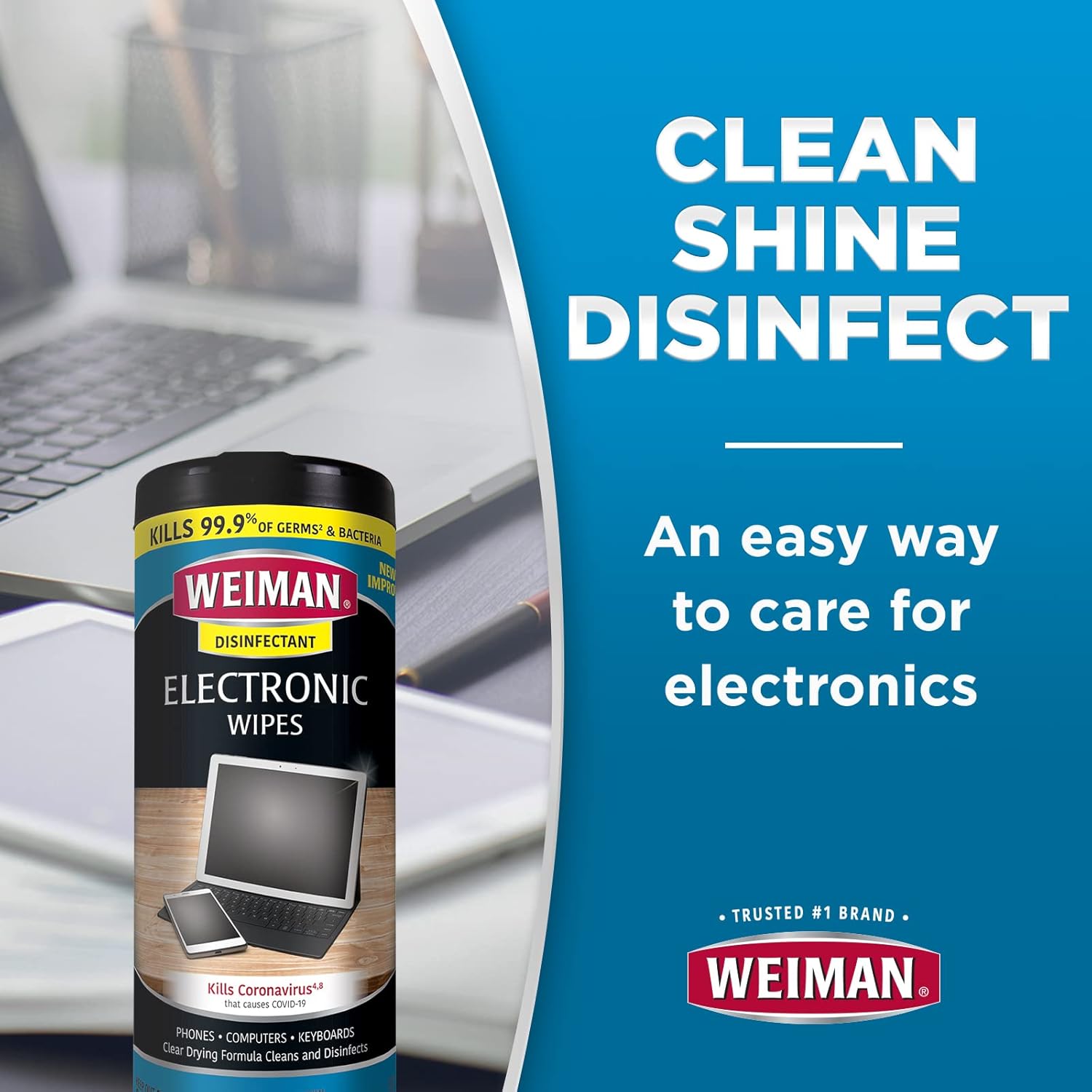 Weiman Disinfecting Electronic Wipes 30 Count