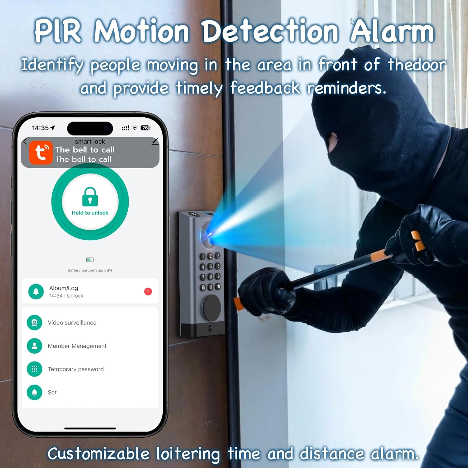 Pothunder Smart Lock With Camera And Motion Detection