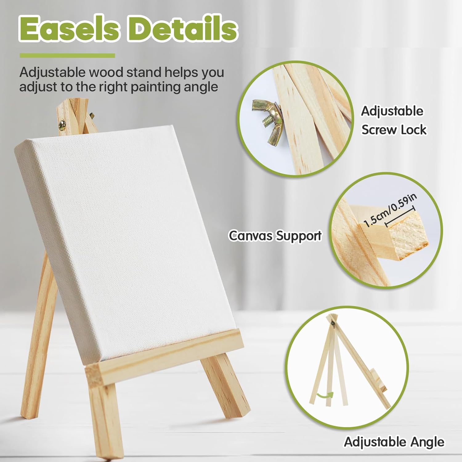 CONDA 12 Pack 9 Inch Tabletop Easels Set