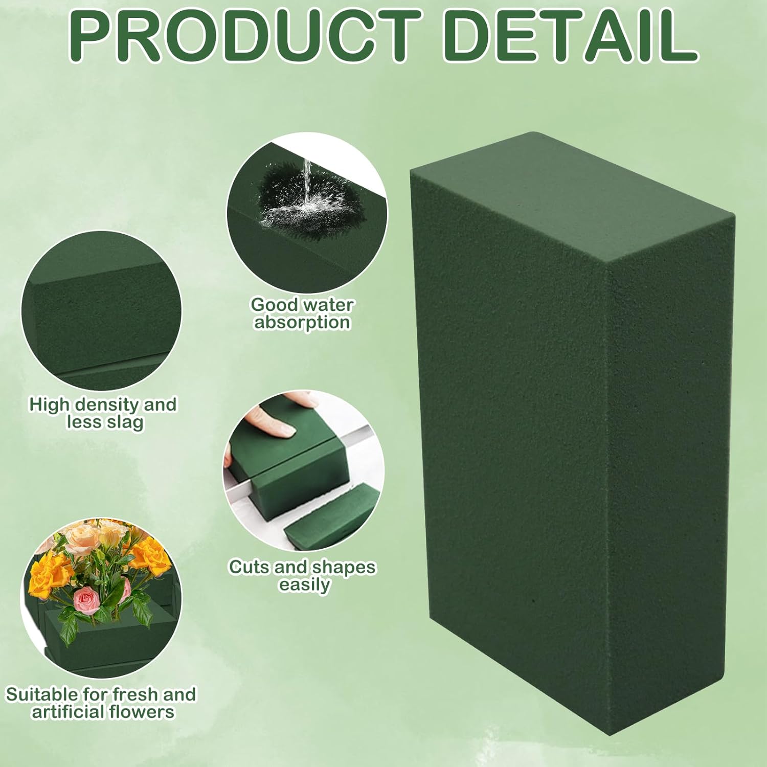 CANIPHA 30PCS Floral Foam Blocks for Flower Arrangements