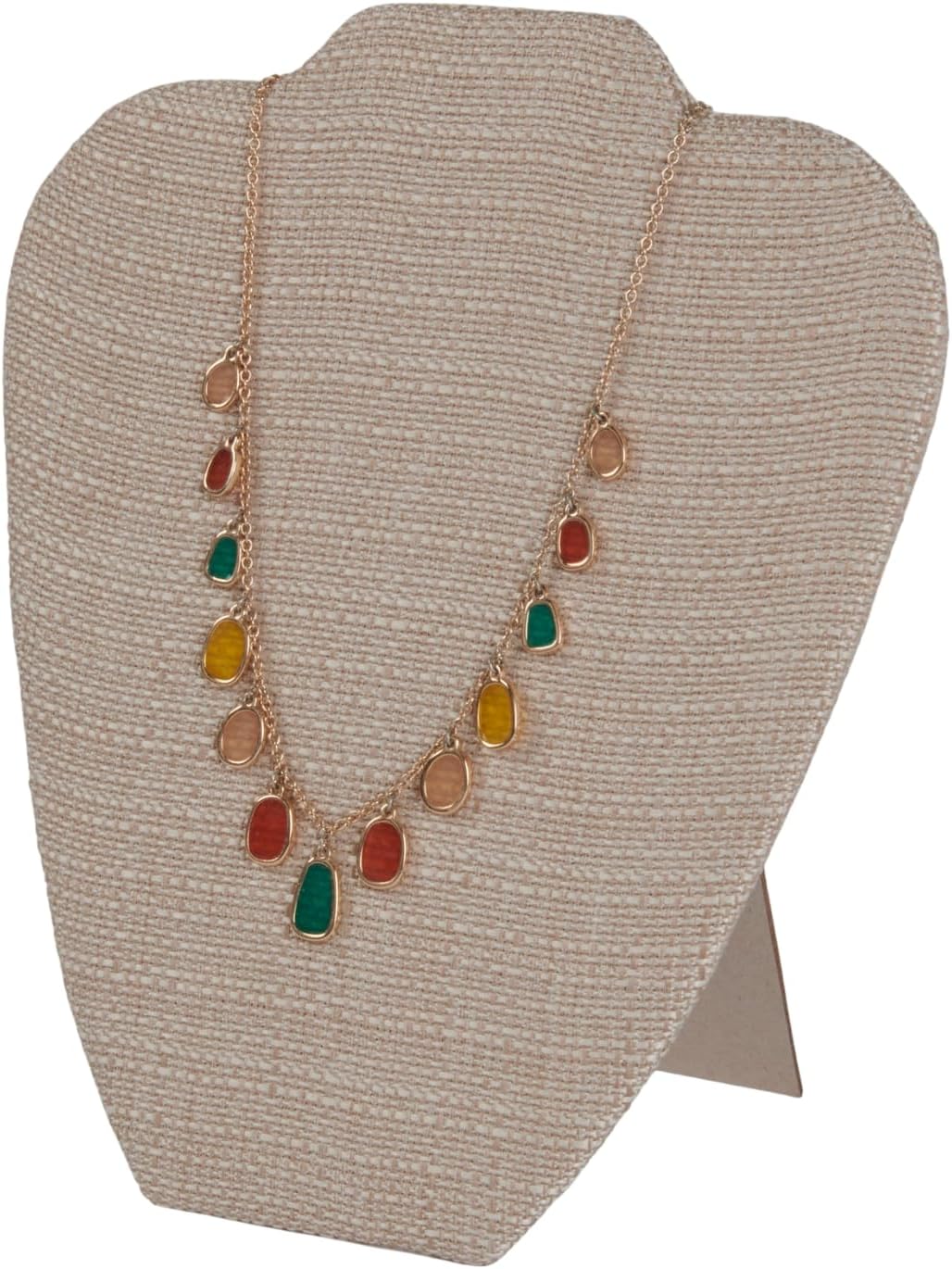 SSWBasics Linen Necklace Display Stand Pack of 25
