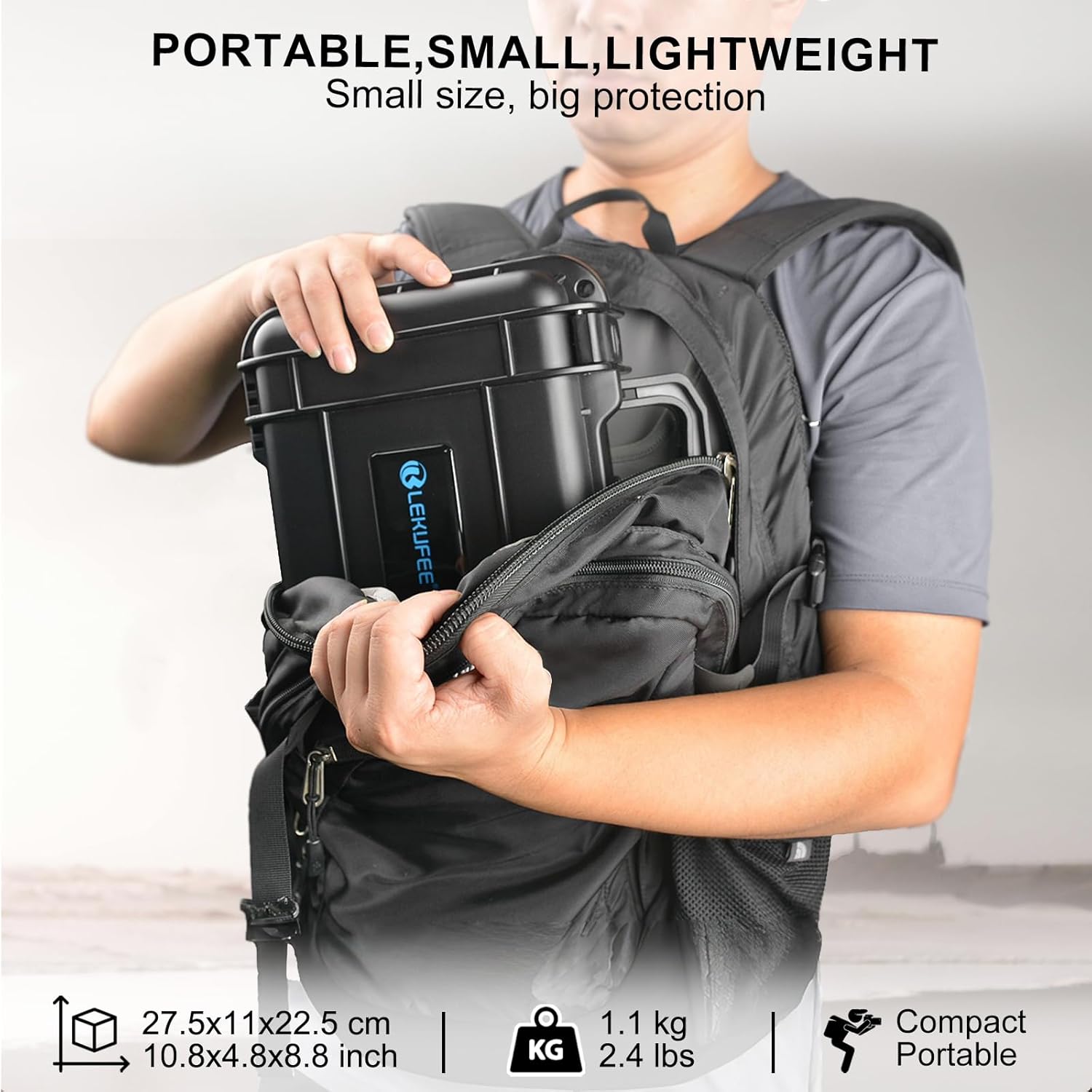 Lekufee Waterproof Carrying Case for Insta360 X5 X4 X3