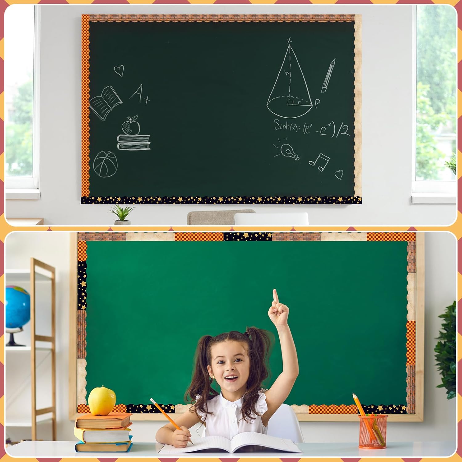 80 Pcs Magical Wizard Bulletin Board Borders Trim Stickers