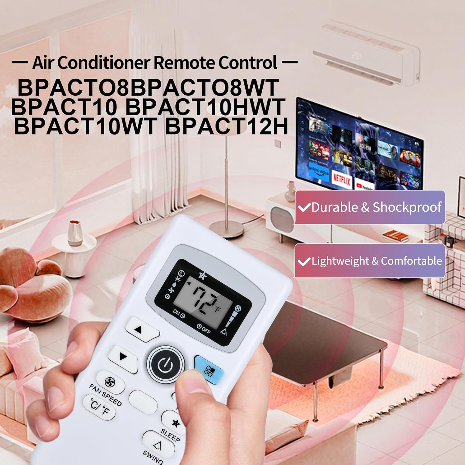 WDZP Replacement for Black Decker Air AC Remote Control